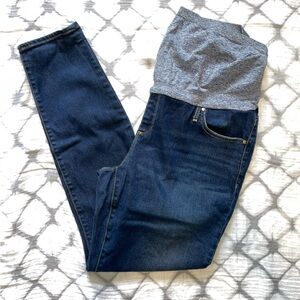 Women's Dark Blue Maternity Jeans